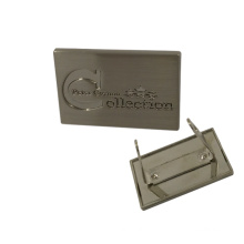 Accesorio de bolsos Logotipo de metal grabado personalizado